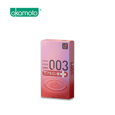 【日版】OKAMOTO冈本 003透明质酸玻尿酸超薄安全套避孕套10只装