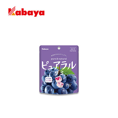 【日版】Kabaya卡巴也 葡萄/苹果味水果软糖58g [赏味期 葡萄味11.1]