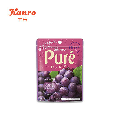 【限时秒杀】Kanro甘乐 Pure果肉果汁多口味软糖56g 口味随机发