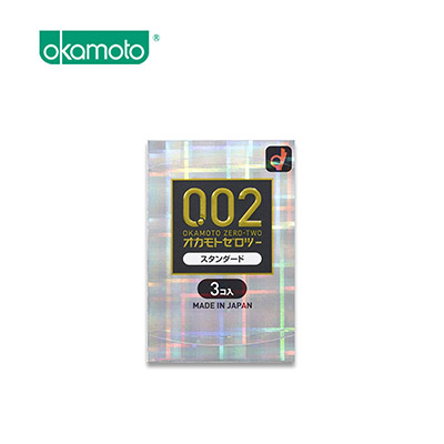 【日版】OKAMOTO冈本 002超薄标准版安全套避孕套3只装
