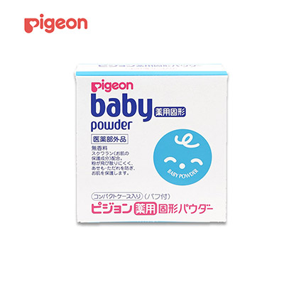 【日版】PIGEON贝亲 婴幼儿固体爽身粉无香型粉饼45g