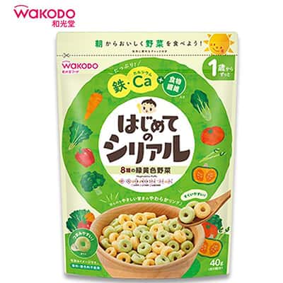 【日版】WAKODO和光堂 儿童谷物早餐麦片1岁+ 补铁8种黄绿蔬菜水果