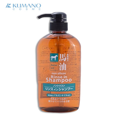 【日版】KUMANOYUSHI熊野油脂 马油洗发露护发素二合一600ml