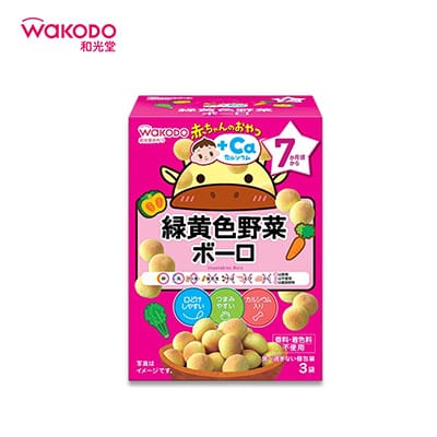 【日版】WAKODO和光堂 小馒头鸡蛋溶豆 混合蔬菜 婴儿宝宝磨牙零食 7个月