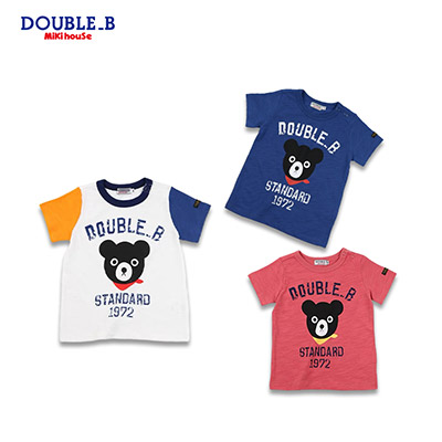 【日版】MIKIHOUSE DOUBLE-B 1972小黑熊短袖T恤 多色可选