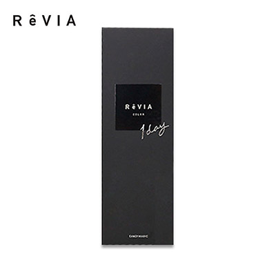【美瞳预定】ReVIA 1day(color)美瞳日抛10枚黑盒多色可选直径14.1mm