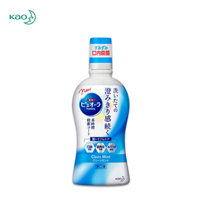 【日版】KAO花王 Pureora 药用牙周护理漱口水清洁薄荷420ml