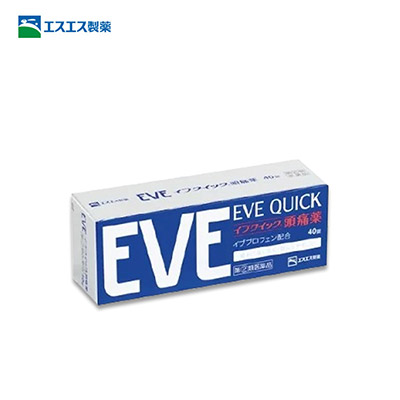 【日版】SS制药 EVE QUICK止痛片迅速起效40片