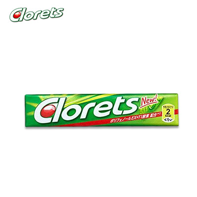 【日版】Clorets嘉绿仙 绿色薄荷口香糖14粒