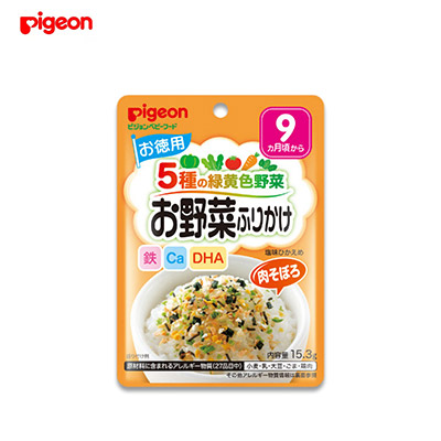 【日版】PIGEON贝亲 9个月+婴幼儿蔬菜肉松拌饭料15.3g