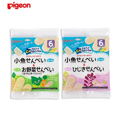 【日版】PIGEON贝亲 宝宝辅食零食高钙仙贝6个月+多口味