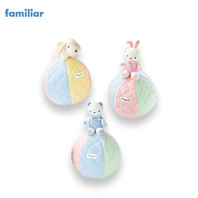 【日版】FAMILIAR 婴儿布制小动物吉祥物不倒翁玩具