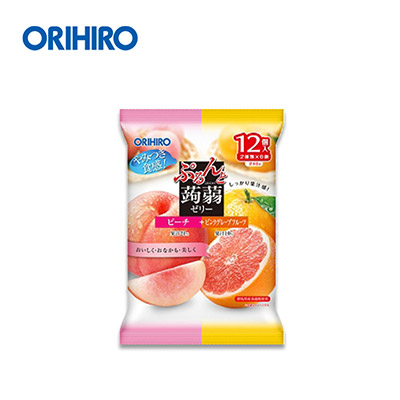 【日版】ORIHIRO立喜乐 多种口味果冻12个/袋 低卡健康果汁果冻