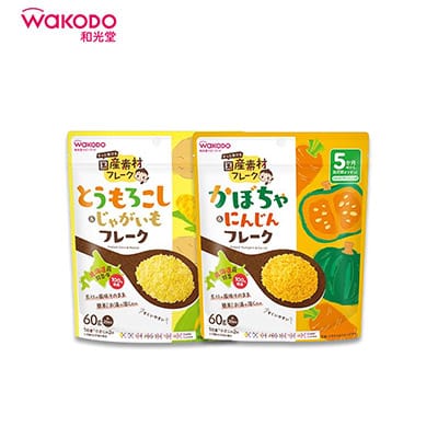 【日版】WAKODO和光堂 儿童宝宝辅食玉米南瓜蔬菜粉60g