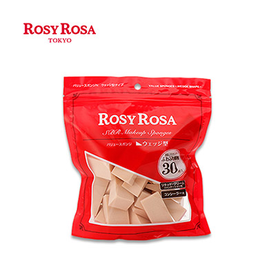 【日版】Rosy Rosa 化妆棉 三角梯形粉扑30个入
