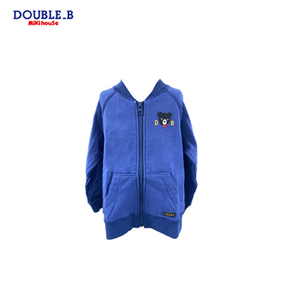 【日版】MIKIHOUSE DOUBLE-B 小黑熊蓝色长袖夹克