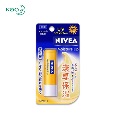 【日版】KAO花王 NIVEA妮维雅UV防晒保湿润唇膏3.9gSPF20/PA++