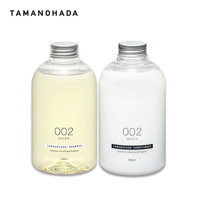 【日版】Tamanohada玉肌 002麝香无硅植物精华洗发水+护发素套装540ml