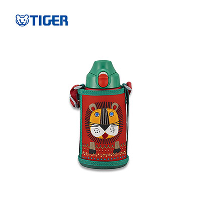 【日版】Tiger虎牌 儿童户外 便携保温保冷水壶 附卡通水壶杯套  0.6L 3款选 MBR-C06G