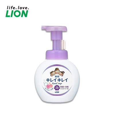【日版】LION狮王 药用泡沫洗手液消毒除菌配方温和不伤手250ml 瓶装花香型