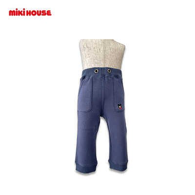 【日版】MIKIHOSE 小黑熊运动长裤蓝色#80