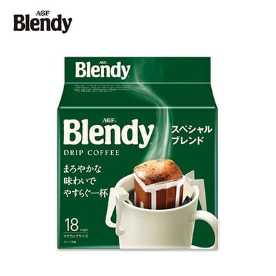【日版】AGF Blendy挂耳滴滤咖啡原味18包/袋 浓缩速溶黑咖啡