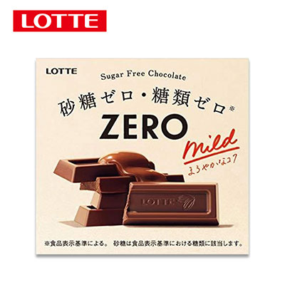 【日版】LOTTE乐天 零糖低卡巧克力白色盒50g