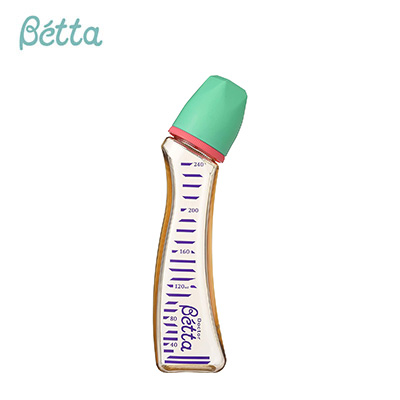【日版】Doctor Betta蓓特 仿母乳防胀气PPSU瓶身奶瓶紫色Jewel S1-240ml