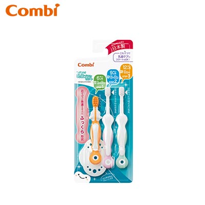 【日版】Combi康贝 teteo婴儿乳牙牙刷套装6个月+
