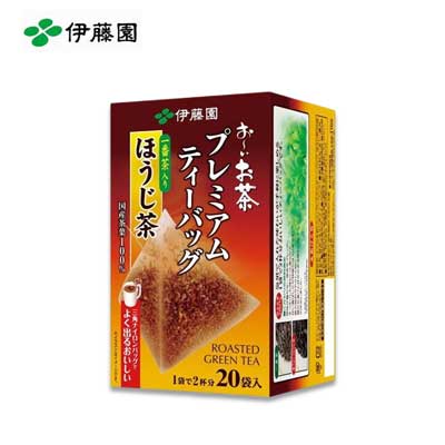 【日版】ITOEN伊藤园 煎茶烘焙茶20包/盒 三角立体茶包