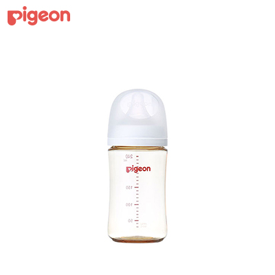 【日版】PIGEON贝亲 新生儿三代塑料奶瓶240ml PPSU奶瓶耐摔仿母乳自然实感 多款图案可选
