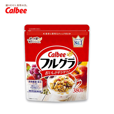 【日版】CALBEE卡乐比 即食营养谷物早餐原味水果麦片380g