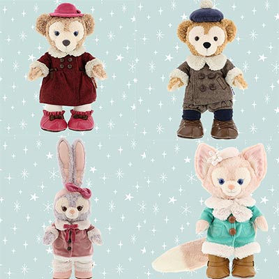 【东迪】东京迪士尼 达菲家族2022冬日限定冬日系列S码玩偶替换服装（不含玩偶）