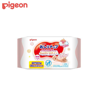 【日版】PIGEON贝亲 婴幼儿乳液型湿巾30枚*2包