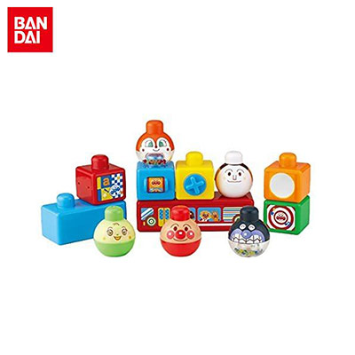 【日版】BANDAI万代 面包超人益智玩具积木小火车 适合8个月以上宝宝