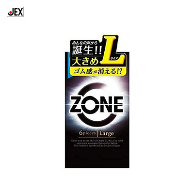 【日版】JEX 安全套 ZONE 6个入 L号
