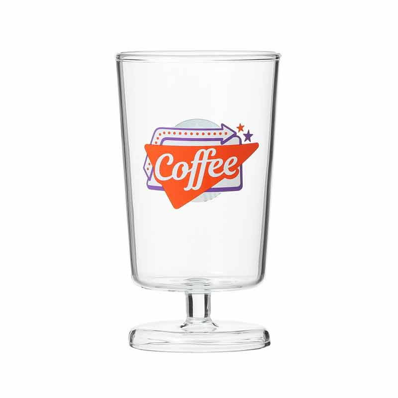 【星巴克】可乐咖啡复古美式系列 高脚玻璃杯355ml