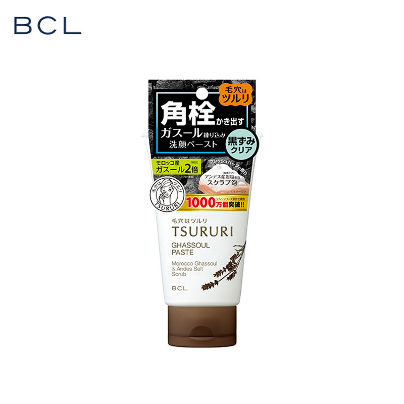 【日版】BCL Tsururi角栓粘土矿盐洁面乳120g 清洁毛孔去黑头角质洗面奶