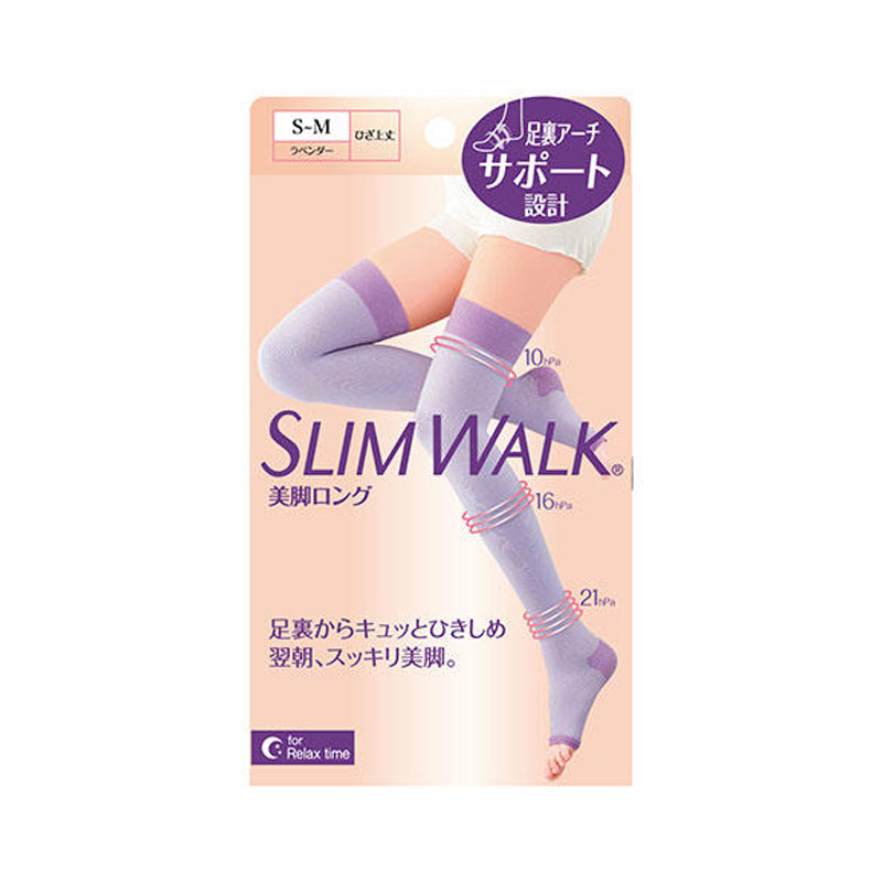 【日版】Slim Walk分段弹力瘦腿袜压力袜【S-M】
