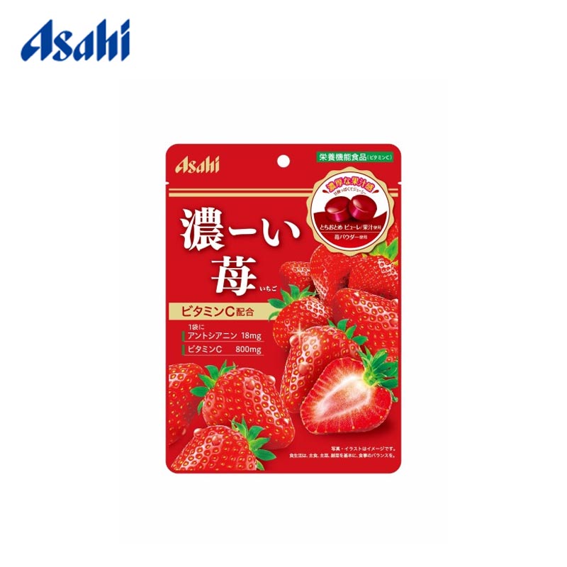 【日版】Asahi朝日 维生素糖浓缩草莓润喉糖84g