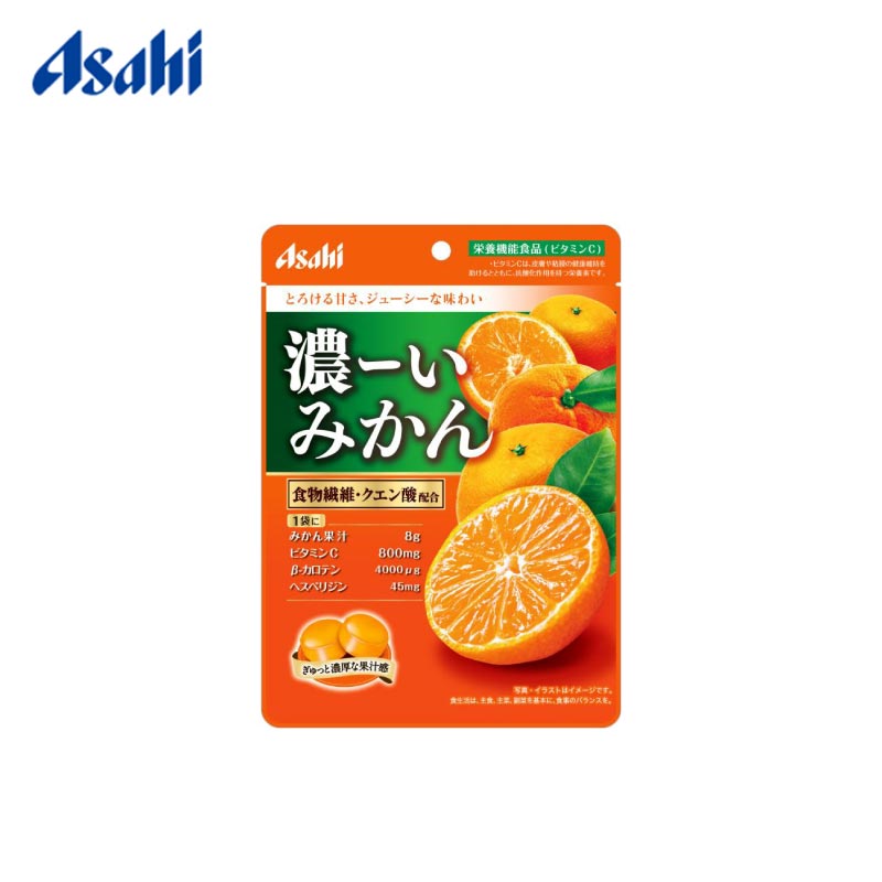 【日版】Asahi朝日 维生素糖浓缩橘子润喉糖84g