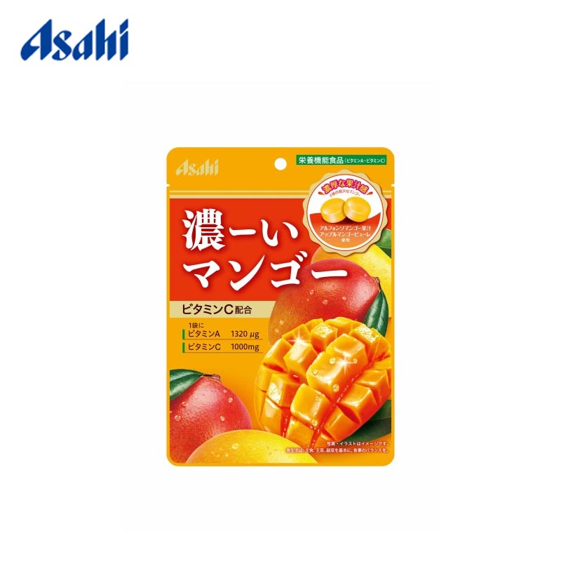 【日版】Asahi朝日 维生素糖浓缩芒果润喉糖80g
