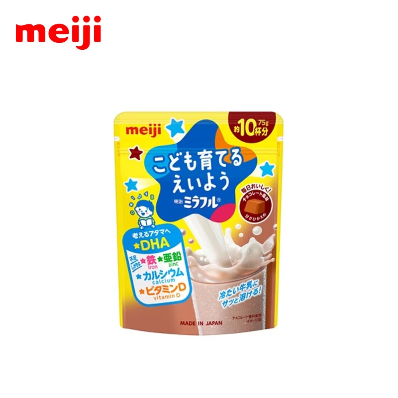 【日版】meiji明治 儿童成长奶粉含铁钙锌DHA巧克力味75g