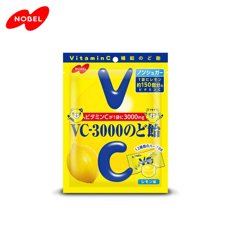 【日版】NOBEL诺贝尔 VC-3000润喉糖柠檬味硬糖90g