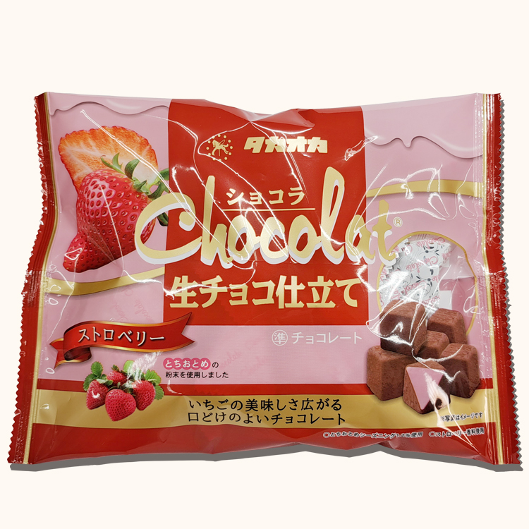 【日版】TAKAOKA高冈 生巧风味巧克力草莓味140g