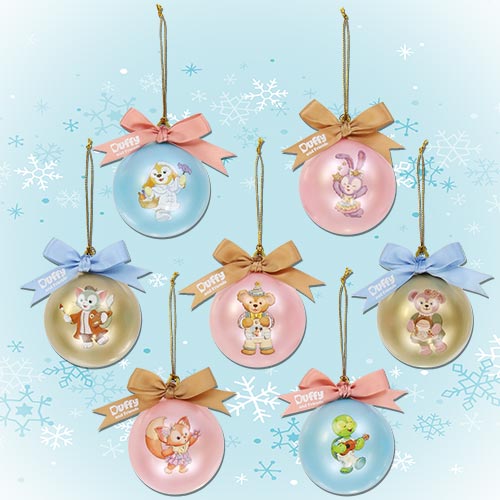 【东迪】达菲家族 2023冬季限定 圣诞树装饰彩球 7个装
