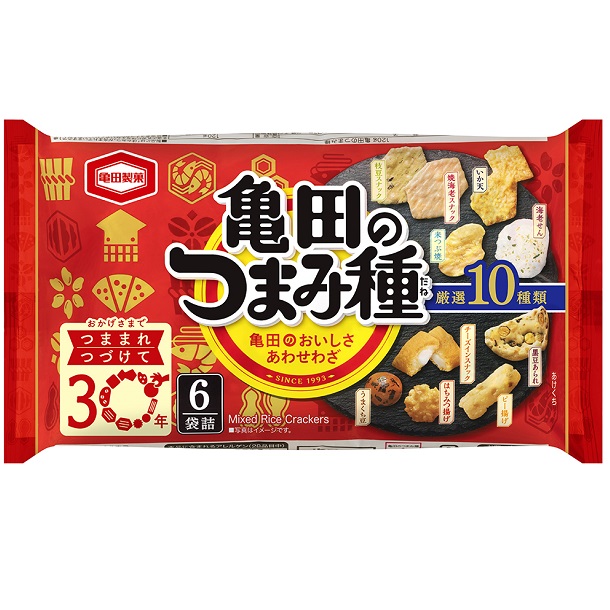 【日版】龟田制果 混合米果零食 6袋入 120g