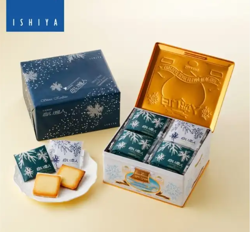 【日版】ISHIYA石屋制菓 北海道白色恋人巧克力夹心饼干 36枚（白巧27枚/黑巧9枚）新