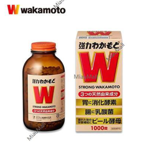 【日版】WAKAMOTO若元 促进肠道蠕动促消化强力酵素片1000粒 新