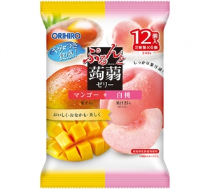 【日版】ORIHIRO欧力喜乐 蒟蒻果冻 芒果 白桃 12粒